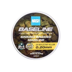 NASH Filaments-Tresse Baseline Sinking Braid UV Yellow 600m