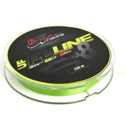 ULTIMATE Pêche Aux Leurres|Tresses, Nylons, Fluorocarbones-Tresse Fishing UF PE LINE X8 CHARTREUSE 150m