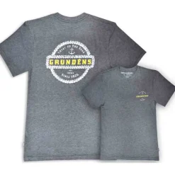 GRUNDENS Vêtements-T-shirt Rope Knot SS T-shirt Heather Charcoal