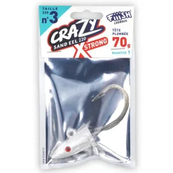 FIIISH Pêche Aux Leurres|Leurres-Tête plombée crazy sand eel 220 x-strong 70g