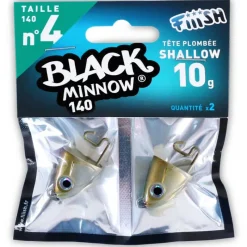 FIIISH Pêche Aux Leurres|Leurres-Tête plombee black minnow 140 shallow 10g (x2)