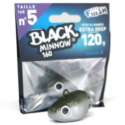 FIIISH Leurres|Pêche Aux Leurres-Tête plombee pour black minnow 90 extra deep 20g (2 par pochette)
