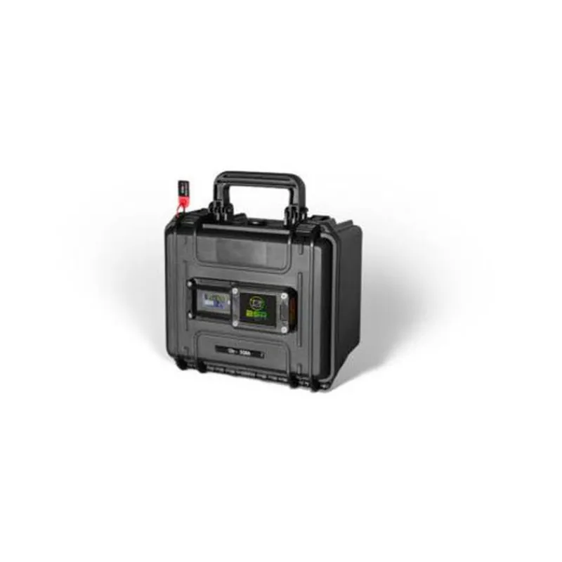 BSR Batterie-Valise Batterie Lithium ECO 12V 50ah Life PO4 / 640 Wh avec Chargeur