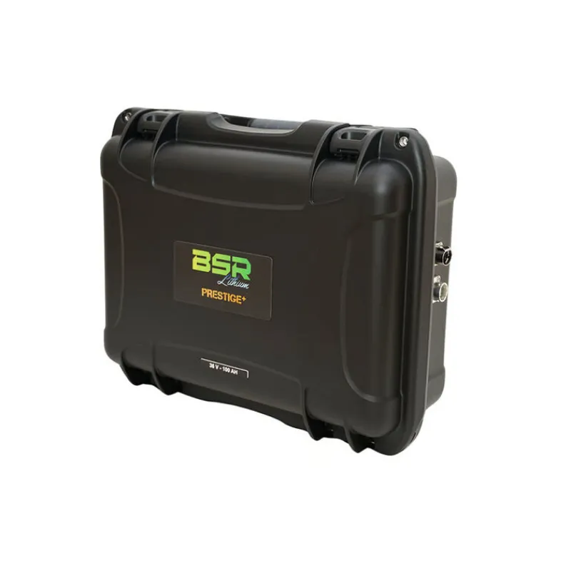 BSR Batterie-Valise Prestige+ LifePO4 Gen3 36V/100Ah + chargeur+ prise sondeur