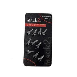 MACK2 Acc.Montages/Hameçons-Vrilles Accroche Bouillette Plastic Swivel Screw x10