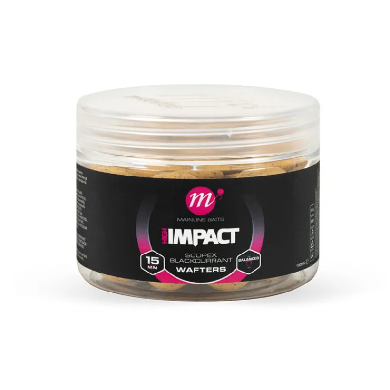 MAINLINE Appâts Et Fabrication-Wafters Hi Impact Scopex Blackcurrant 15mm
